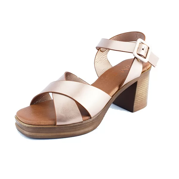 Sandales pour femme 700 Bronze..........   sandale médicale femme confortable Maroc